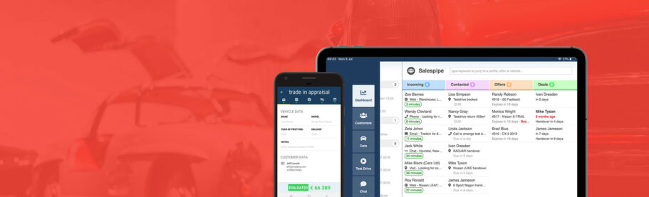 modera salesfront automotive crm